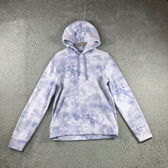 Old Navy Tie Dye Hoodie Men Medium Fleece Sweatshirt Pullover Casual Preppy NWT - Picture 2 of 14